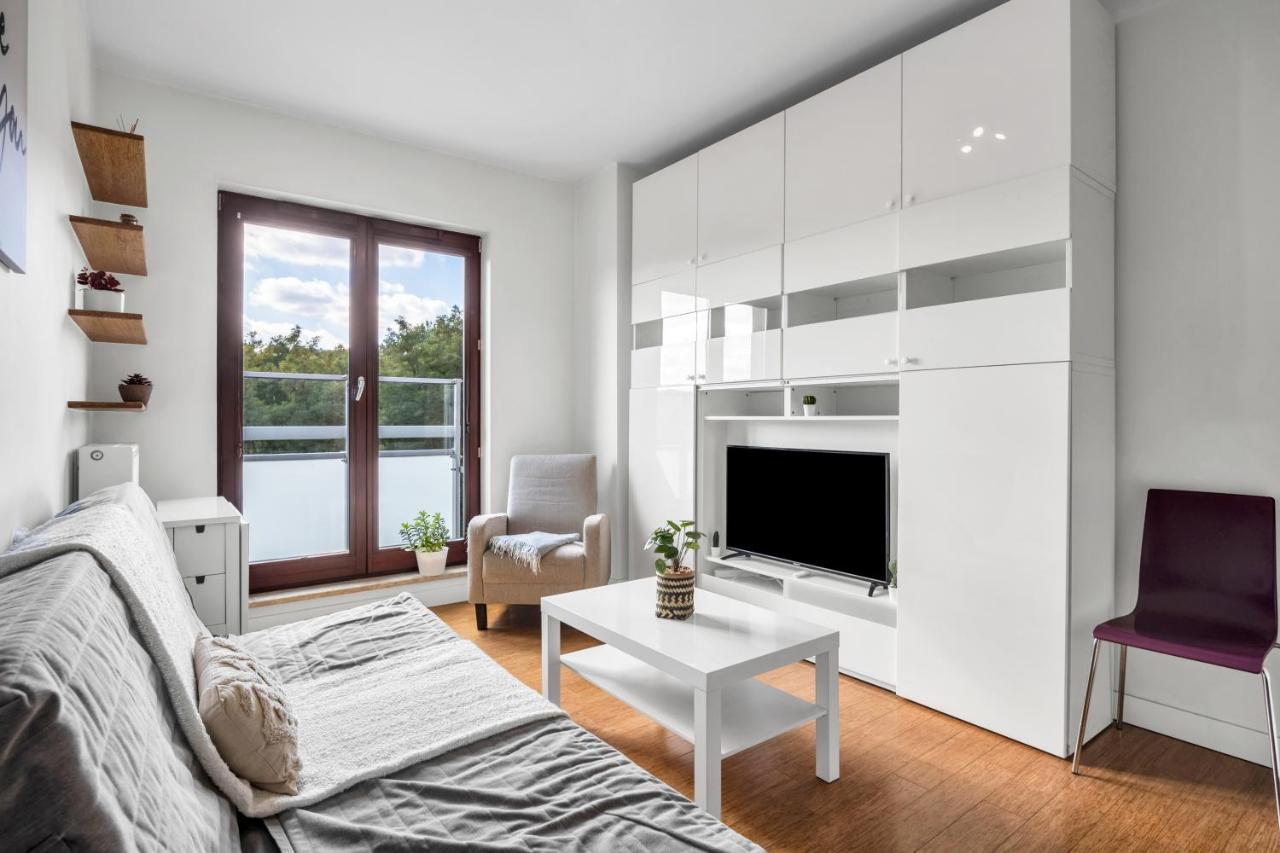 1Br New Apt 20Min Centre Parking Warszawa Exteriör bild